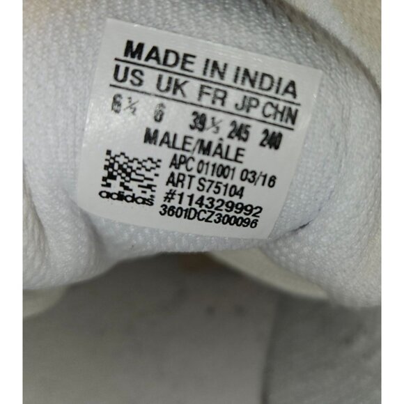 Adidas Stan Smith Triple White Sneakers Men Size 6.5 Women 7.5 - Picture 13 of 13